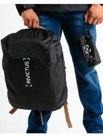 CAPA DE CHUVA DRYPACK PARA MOCHILA - PRETO DE 20L A 40L